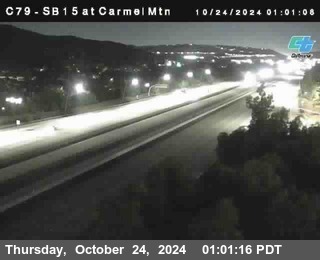 NB 15 at Carmel Mountain Rd.