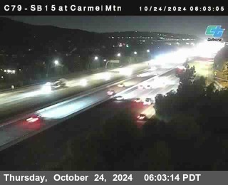 NB 15 at Carmel Mountain Rd.