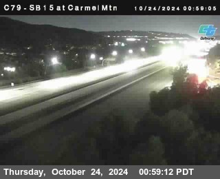 NB 15 at Carmel Mountain Rd.