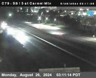 NB 15 at Carmel Mountain Rd.