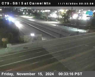 NB 15 at Carmel Mountain Rd.