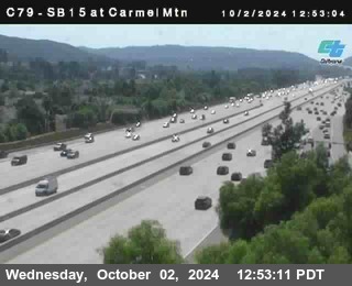 NB 15 at Carmel Mountain Rd.