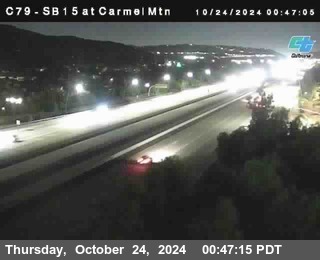 NB 15 at Carmel Mountain Rd.