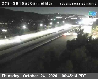 NB 15 at Carmel Mountain Rd.