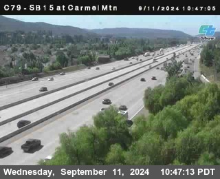 NB 15 at Carmel Mountain Rd.