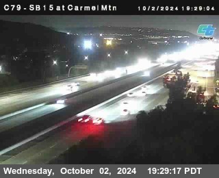 NB 15 at Carmel Mountain Rd.