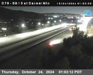 NB 15 at Carmel Mountain Rd.