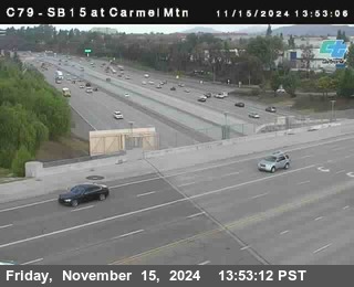 NB 15 at Carmel Mountain Rd.