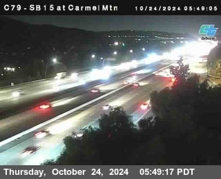 NB 15 at Carmel Mountain Rd.