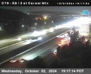 NB 15 at Carmel Mountain Rd.