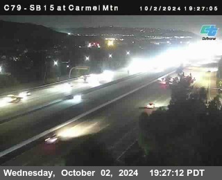 NB 15 at Carmel Mountain Rd.