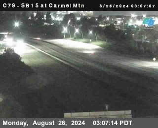 NB 15 at Carmel Mountain Rd.