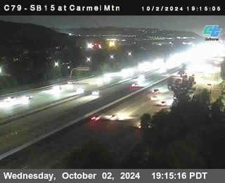 NB 15 at Carmel Mountain Rd.