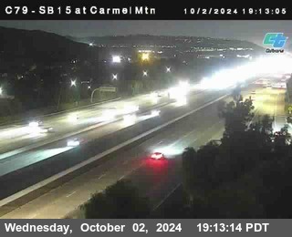 NB 15 at Carmel Mountain Rd.