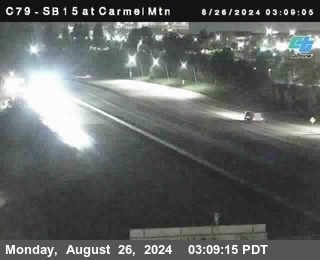 NB 15 at Carmel Mountain Rd.