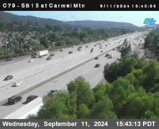 NB 15 at Carmel Mountain Rd.