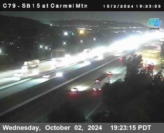 NB 15 at Carmel Mountain Rd.