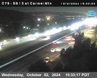 NB 15 at Carmel Mountain Rd.