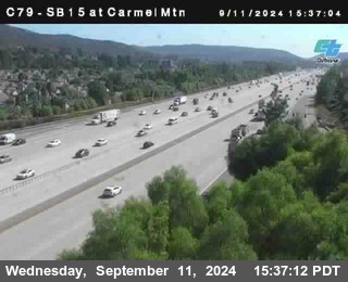 NB 15 at Carmel Mountain Rd.