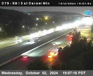 NB 15 at Carmel Mountain Rd.