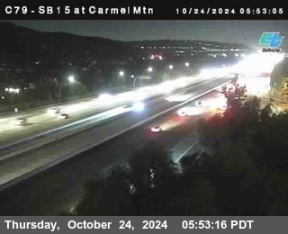 NB 15 at Carmel Mountain Rd.