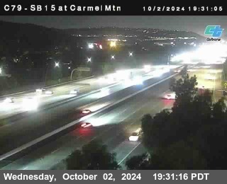 NB 15 at Carmel Mountain Rd.