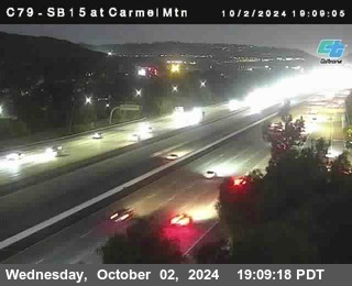 NB 15 at Carmel Mountain Rd.