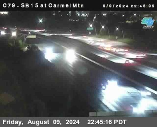 NB 15 at Carmel Mountain Rd.