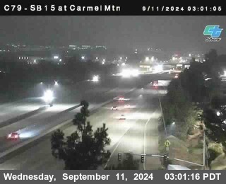 NB 15 at Carmel Mountain Rd.