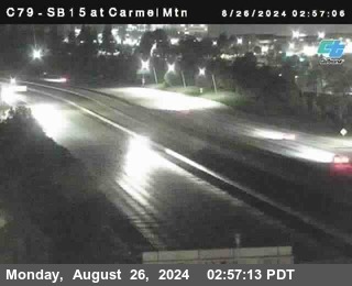 NB 15 at Carmel Mountain Rd.