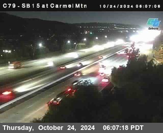 NB 15 at Carmel Mountain Rd.