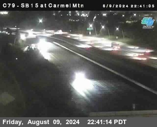 NB 15 at Carmel Mountain Rd.