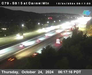 NB 15 at Carmel Mountain Rd.