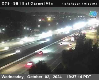 NB 15 at Carmel Mountain Rd.