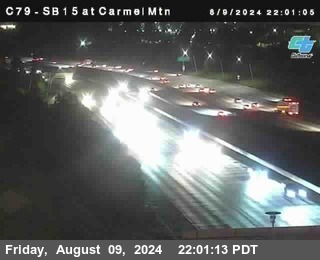 NB 15 at Carmel Mountain Rd.