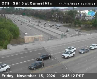 NB 15 at Carmel Mountain Rd.