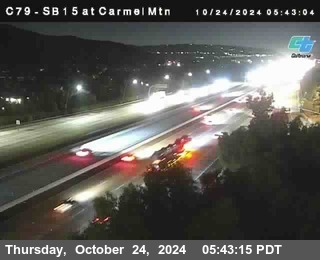 NB 15 at Carmel Mountain Rd.