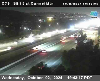 NB 15 at Carmel Mountain Rd.