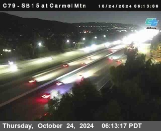 NB 15 at Carmel Mountain Rd.