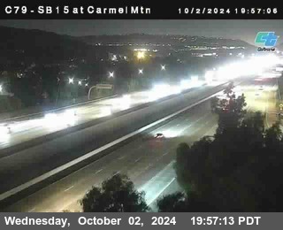 NB 15 at Carmel Mountain Rd.