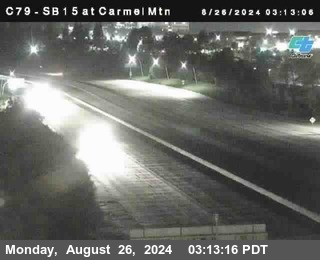 NB 15 at Carmel Mountain Rd.