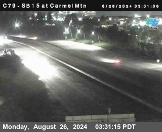 NB 15 at Carmel Mountain Rd.