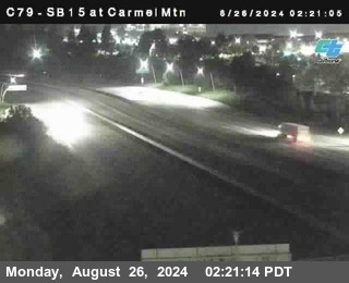 NB 15 at Carmel Mountain Rd.