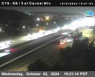 NB 15 at Carmel Mountain Rd.