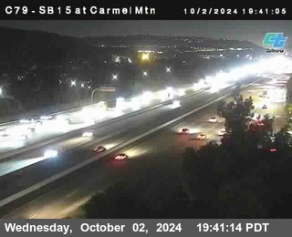 NB 15 at Carmel Mountain Rd.