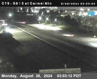 NB 15 at Carmel Mountain Rd.