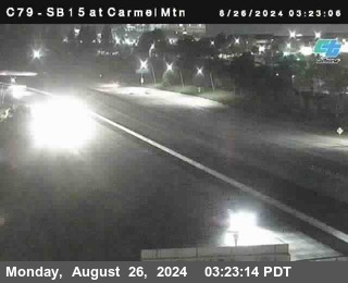 NB 15 at Carmel Mountain Rd.