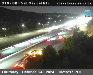 NB 15 at Carmel Mountain Rd.