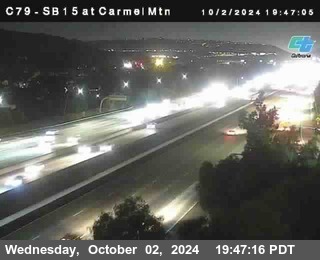 NB 15 at Carmel Mountain Rd.