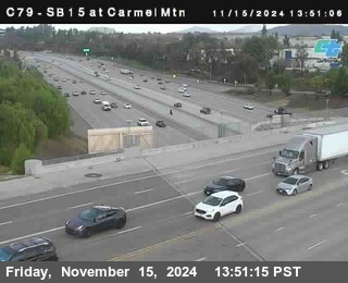 NB 15 at Carmel Mountain Rd.